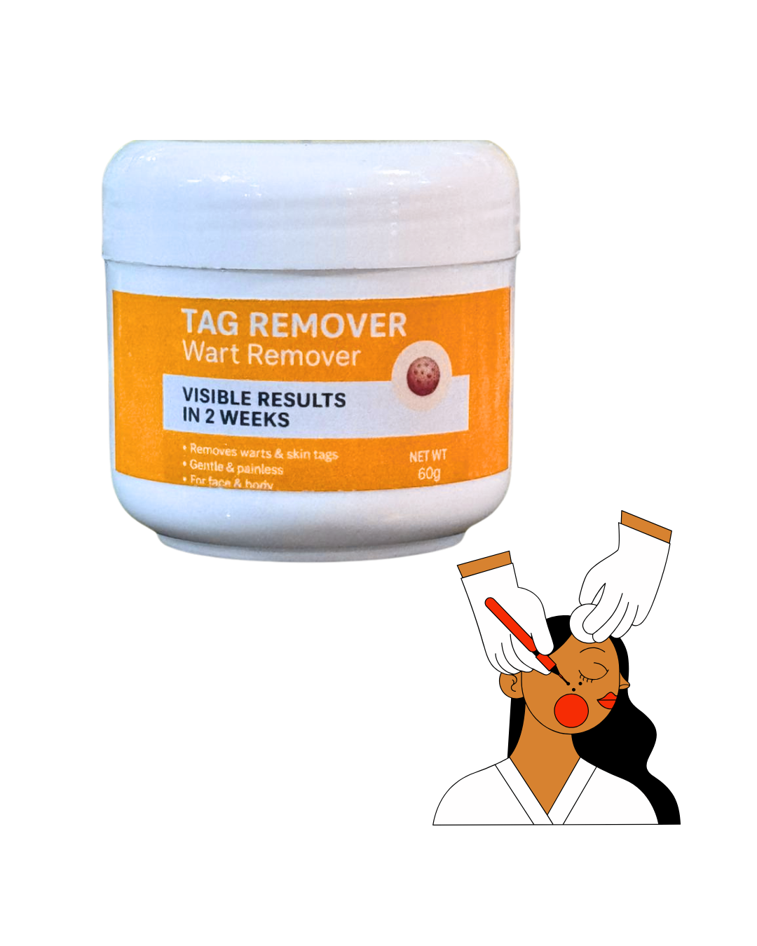 crema tag remover elimina verrugas pro